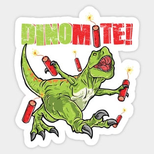 Cute Humor Dinomite Funny T Rex Dinosaurs Pun Animal Gift for Kids Sticker